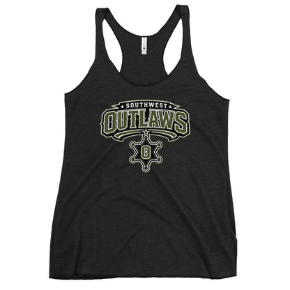 Performance | Thin Racerback Tank Top | Southwest Outlaws | Frontier Athletics Logo