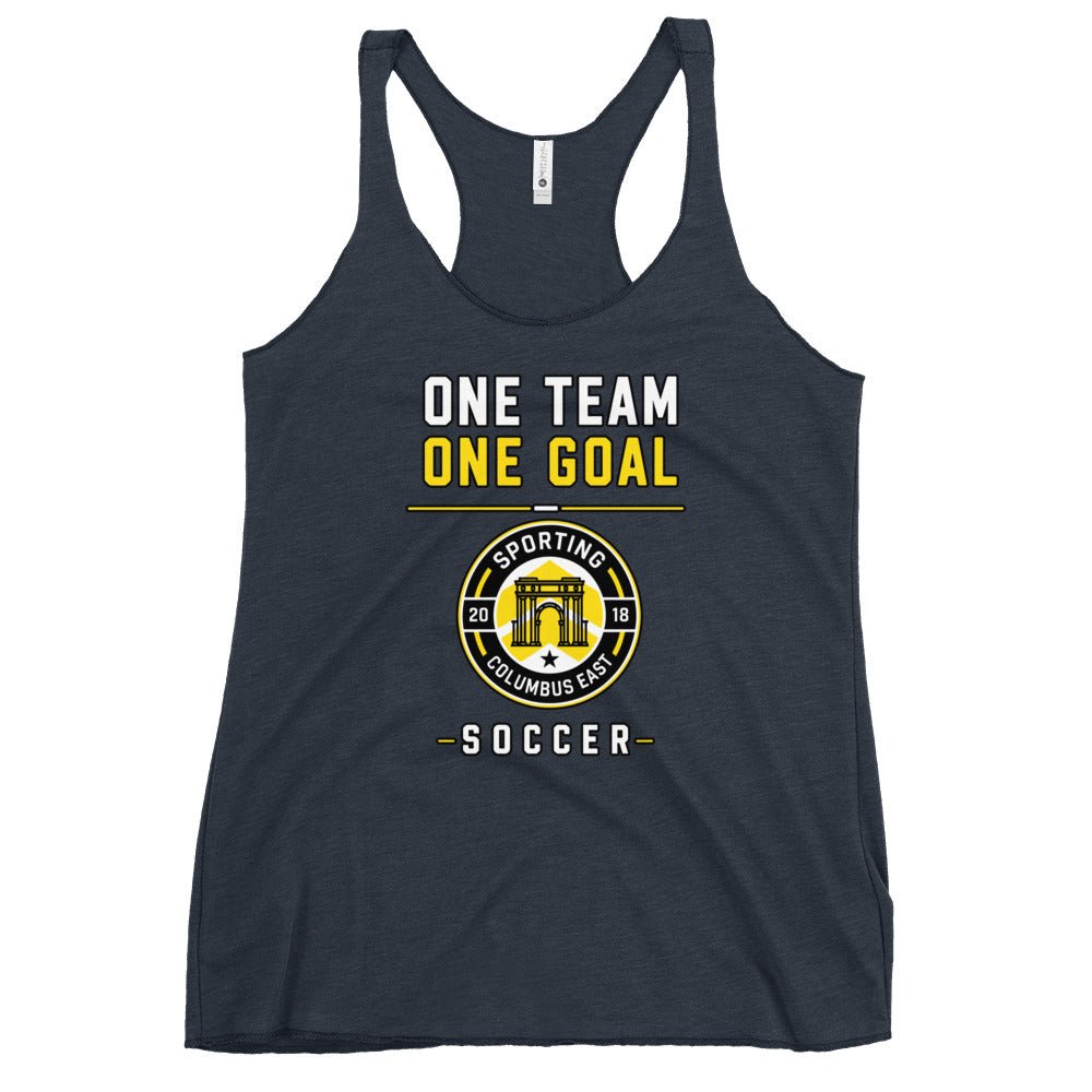 Performance | Thin Racerback Tank Top | Sporting Columbus East | Crest Logo