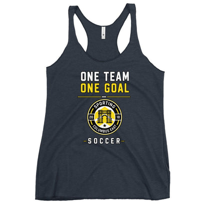 Performance | Thin Racerback Tank Top | Sporting Columbus East | Crest Logo