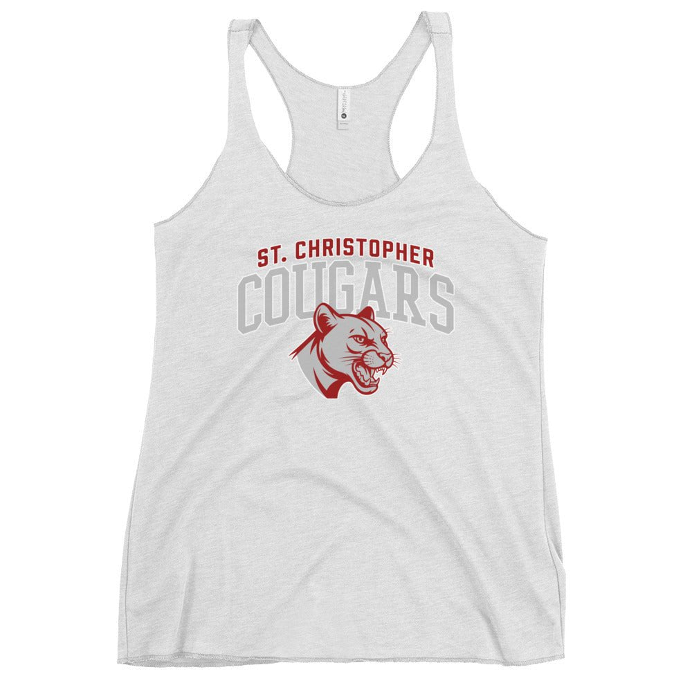 Performance | Thin Racerback Tank Top | St. Christopher Cougars | Classic Logo