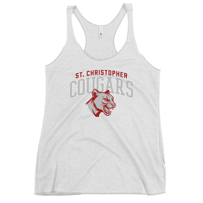 Performance | Thin Racerback Tank Top | St. Christopher Cougars | Classic Logo