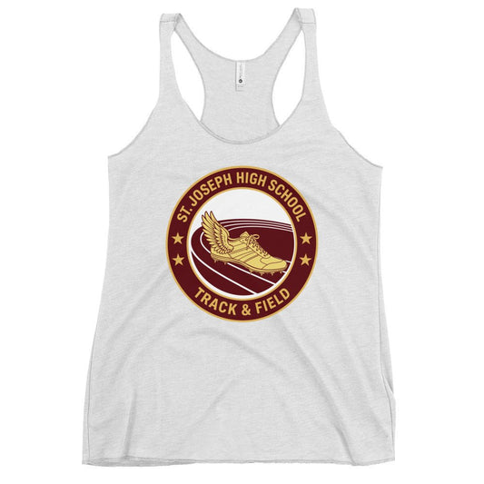 Performance | Thin Racerback Tank Top | St. Joseph High School - Track & Field | Badge Logo