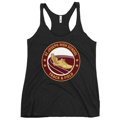 Performance | Thin Racerback Tank Top | St. Joseph High School - Track & Field | Badge Logo