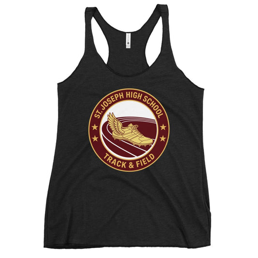 Performance | Thin Racerback Tank Top | St. Joseph High School - Track & Field | Badge Logo