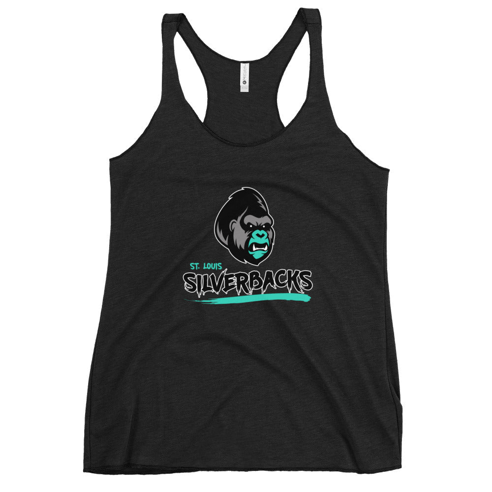 Performance | Thin Racerback Tank Top | St. Louis Silverbacks Women’s Football Team | Mascot Logo