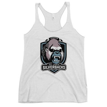 Performance | Thin Racerback Tank Top | St. Louis Silverbacks Women’s Football Team | Shield Logo