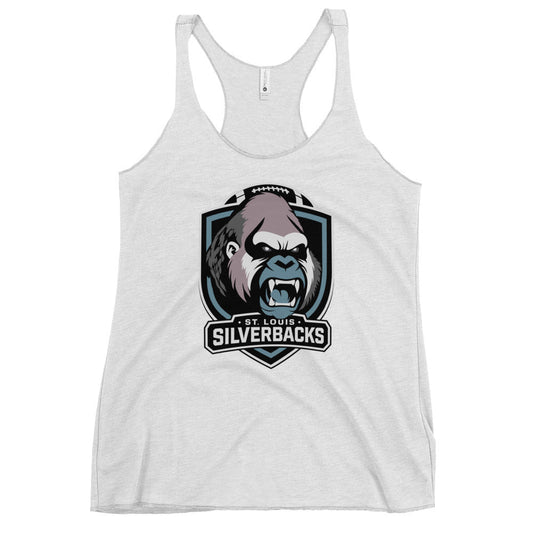 Performance | Thin Racerback Tank Top | St. Louis Silverbacks Women’s Football Team | Shield Logo