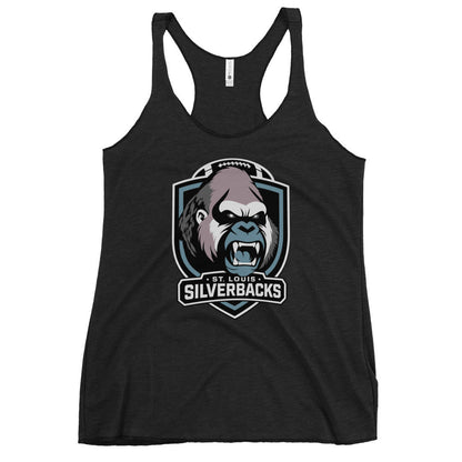 Performance | Thin Racerback Tank Top | St. Louis Silverbacks Women’s Football Team | Shield Logo