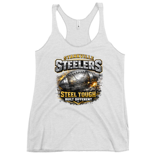 Performance | Thin Racerback Tank Top | Starkville Steelers | Icon Logo