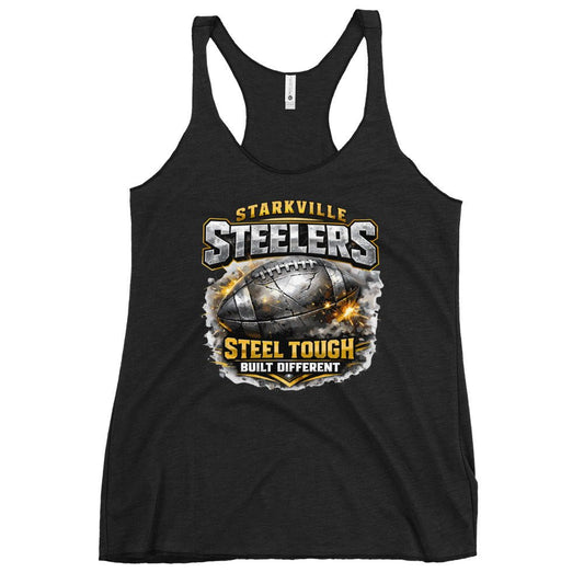 Performance | Thin Racerback Tank Top | Starkville Steelers | Icon Logo