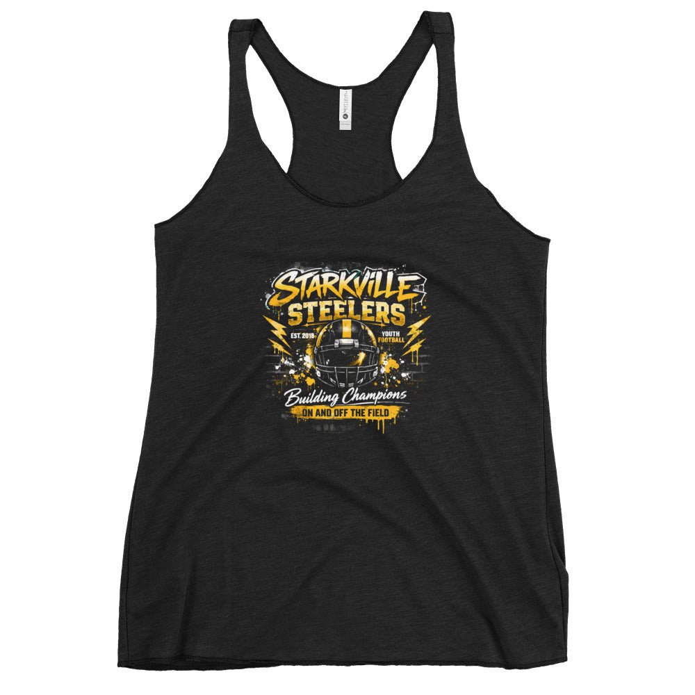 Performance | Thin Racerback Tank Top | Starkville Steelers | Modern Classic Logo