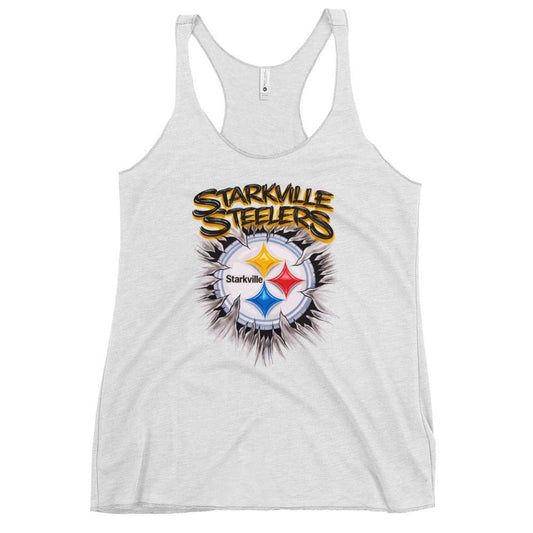 Performance | Thin Racerback Tank Top | Starkville Steelers | Ripped Logo