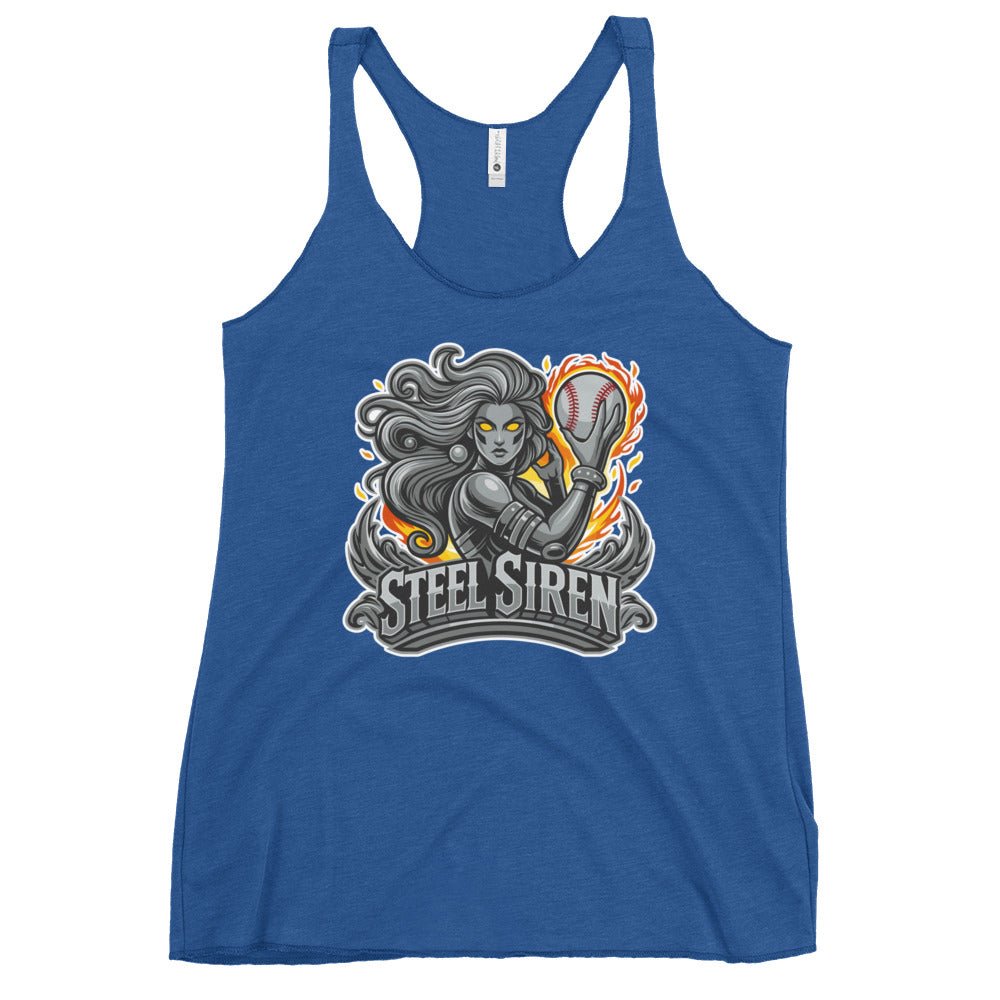 Performance | Thin Racerback Tank Top | STEEL SIREN | Mascot Logo