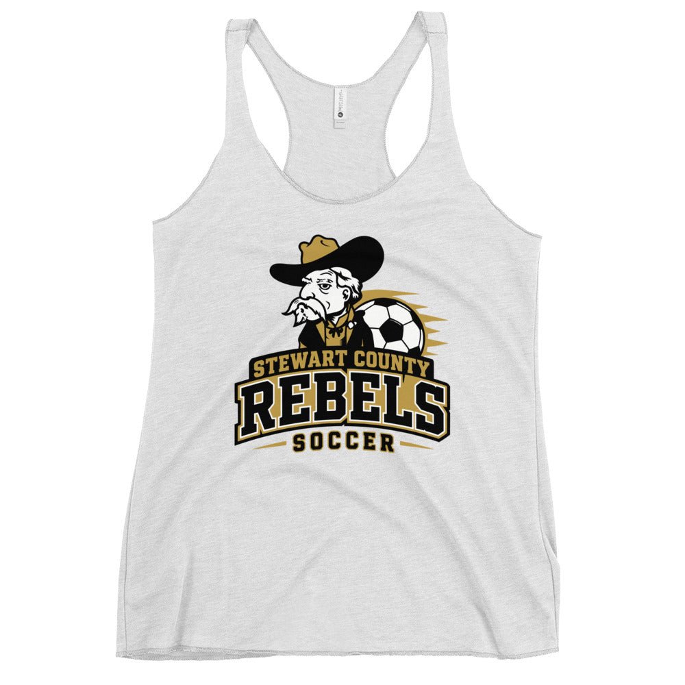 Performance | Thin Racerback Tank Top | Stewart County Soccer | Crest Logo