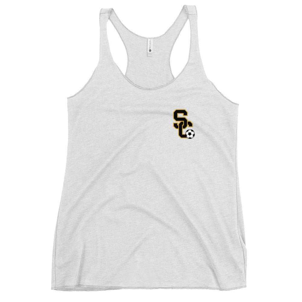 Performance | Thin Racerback Tank Top | Stewart County Soccer | SC Mark Logo