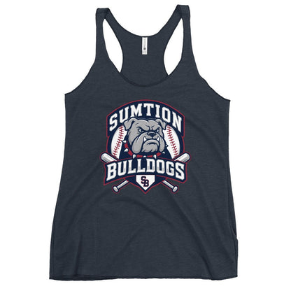 Performance | Thin Racerback Tank Top | Sumtion bulldogs | Emblem Logo
