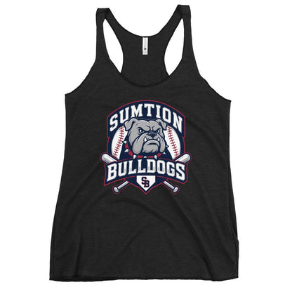 Performance | Thin Racerback Tank Top | Sumtion bulldogs | Emblem Logo