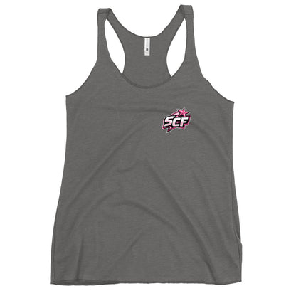Performance | Thin Racerback Tank Top | Sutton Cheer Force | SCF Logo