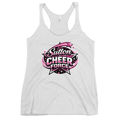 Performance | Thin Racerback Tank Top | Sutton Cheer Force | Shooting Star Logo