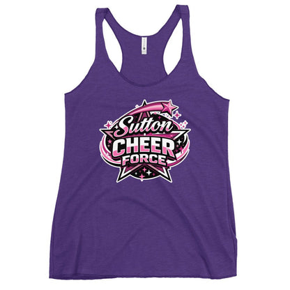 Performance | Thin Racerback Tank Top | Sutton Cheer Force | Shooting Star Logo