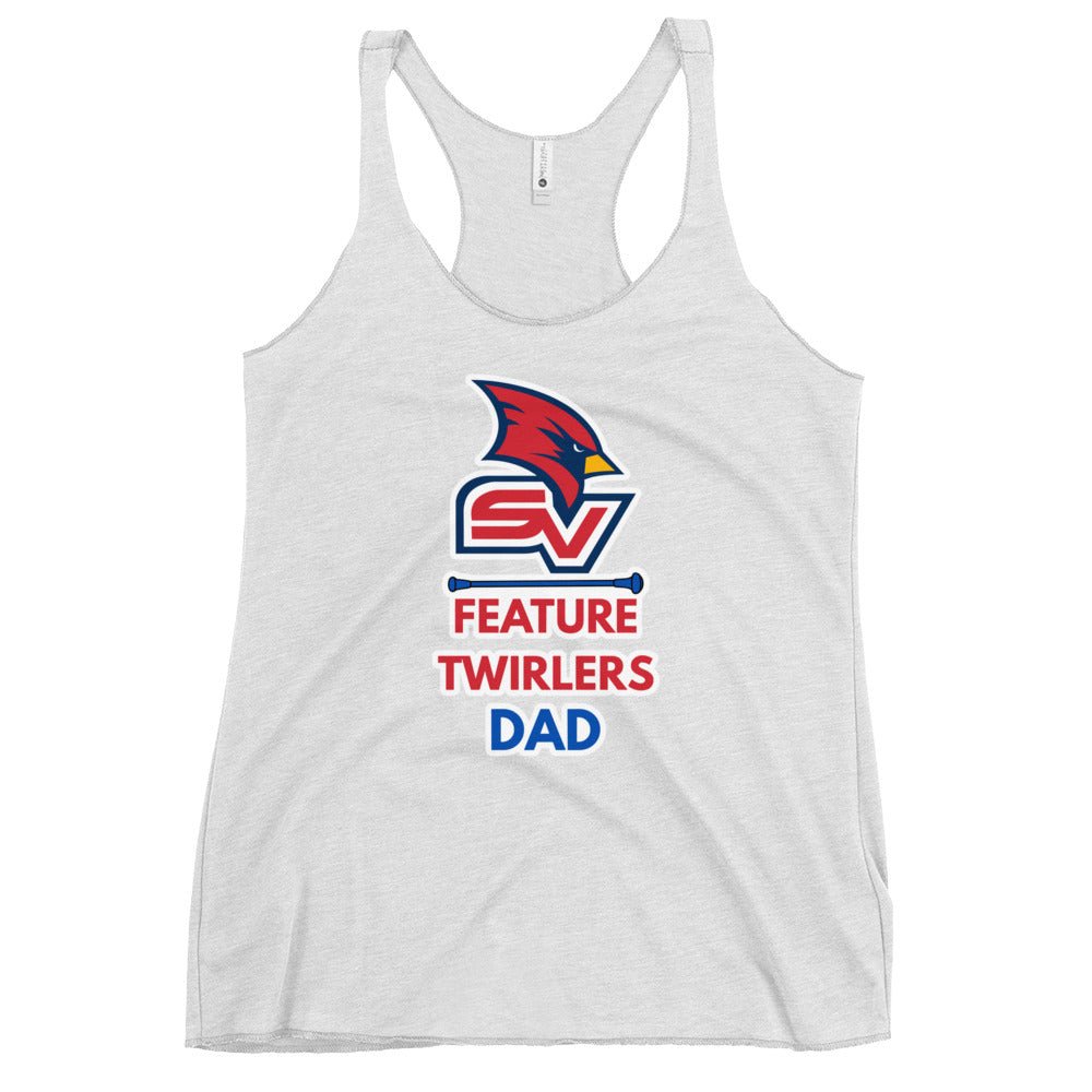 Performance | Thin Racerback Tank Top | SVSU Feature twirlers | Dad Logo