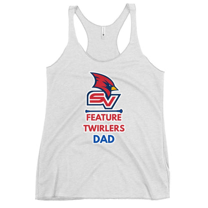Performance | Thin Racerback Tank Top | SVSU Feature twirlers | Dad Logo
