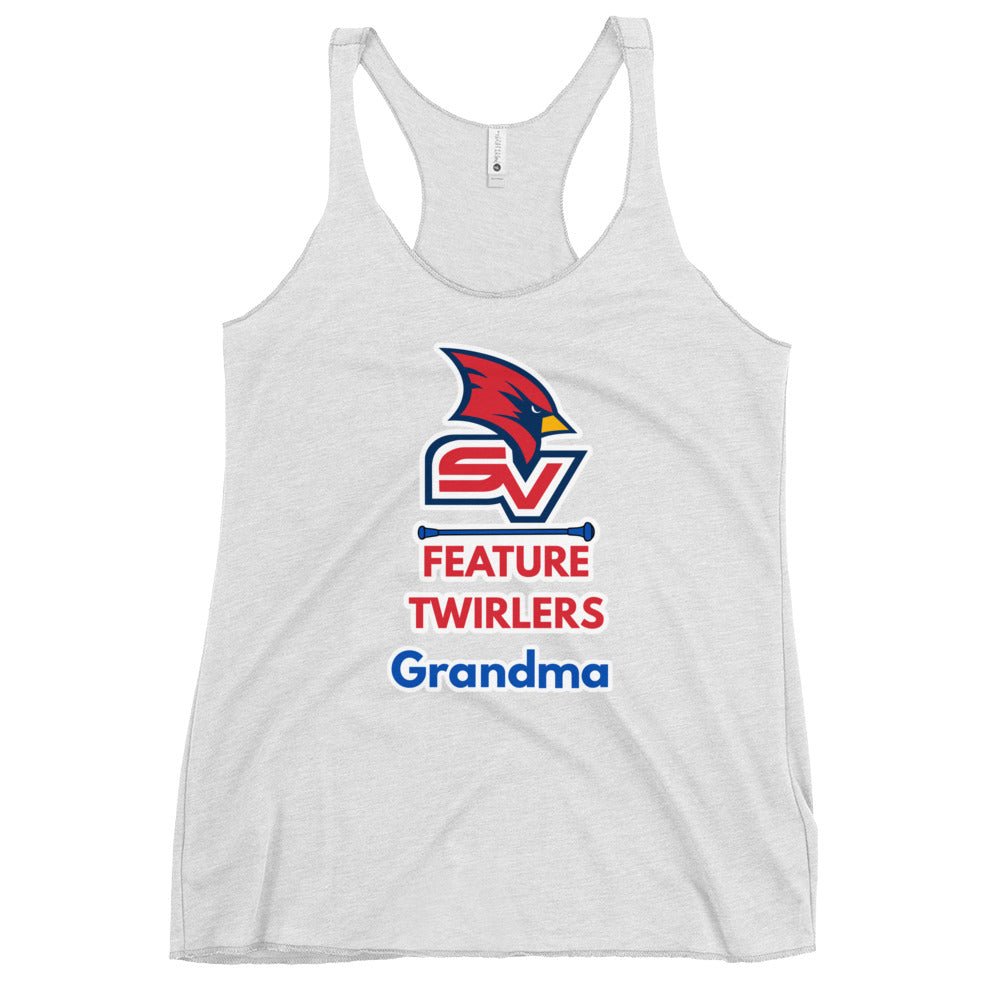 Performance | Thin Racerback Tank Top | SVSU Feature twirlers | Grandma Logo
