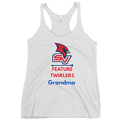 Performance | Thin Racerback Tank Top | SVSU Feature twirlers | Grandma Logo
