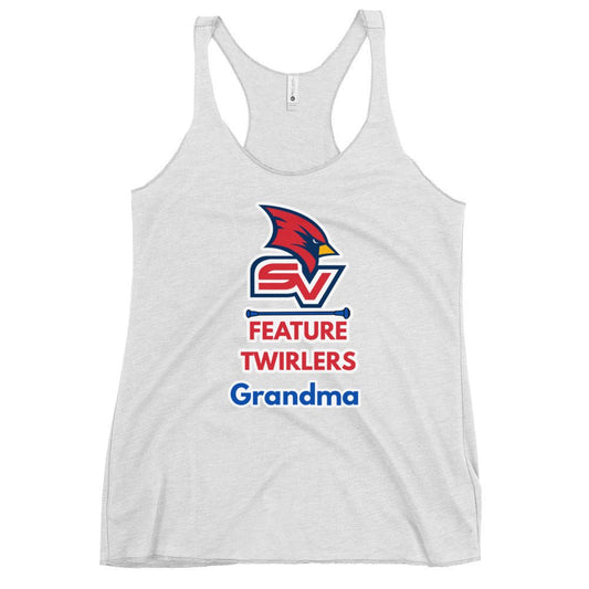 Performance | Thin Racerback Tank Top | SVSU Feature twirlers | Grandma Logo