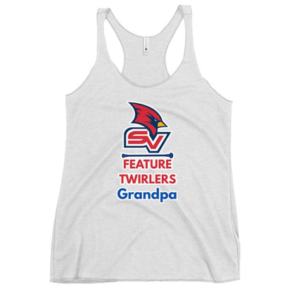 Performance | Thin Racerback Tank Top | SVSU Feature twirlers | Grandpa Logo