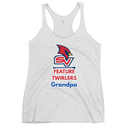 Performance | Thin Racerback Tank Top | SVSU Feature twirlers | Grandpa Logo