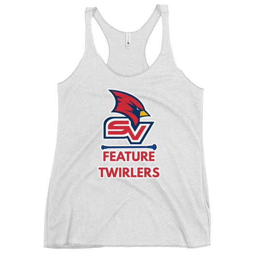 Performance | Thin Racerback Tank Top | SVSU Feature twirlers | Icon Logo