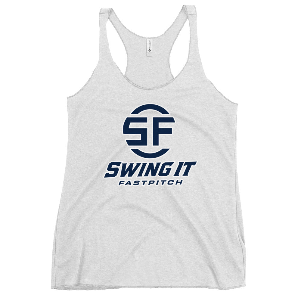 Performance | Thin Racerback Tank Top | Swing It Fastpitch | Crest Logo
