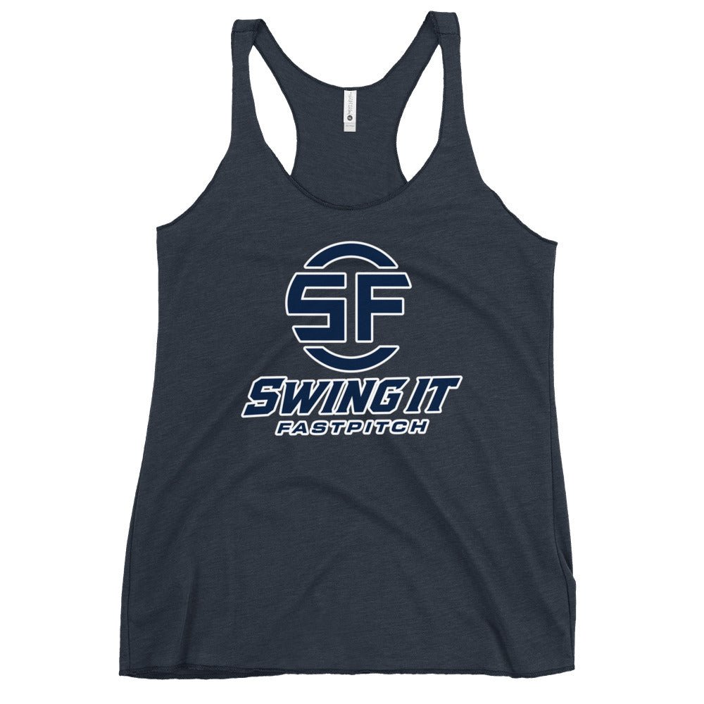 Performance | Thin Racerback Tank Top | Swing It Fastpitch | Crest Logo