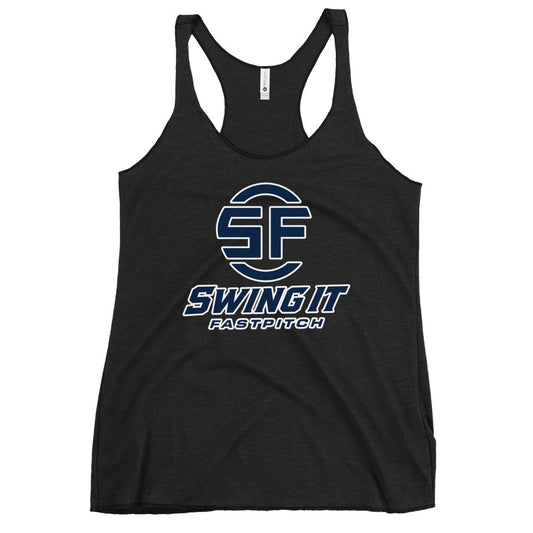 Performance | Thin Racerback Tank Top | Swing It Fastpitch | Crest Logo