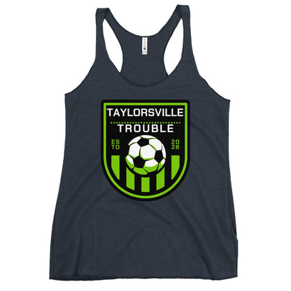 Performance | Thin Racerback Tank Top | Taylorsville Trouble | Shield Logo