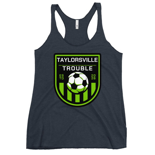 Performance | Thin Racerback Tank Top | Taylorsville Trouble | Shield Logo