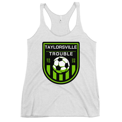 Performance | Thin Racerback Tank Top | Taylorsville Trouble | Shield Logo