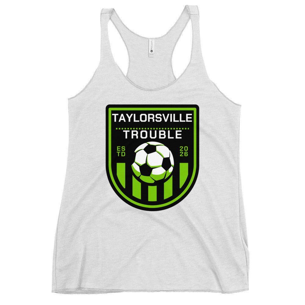 Performance | Thin Racerback Tank Top | Taylorsville Trouble | Shield Logo
