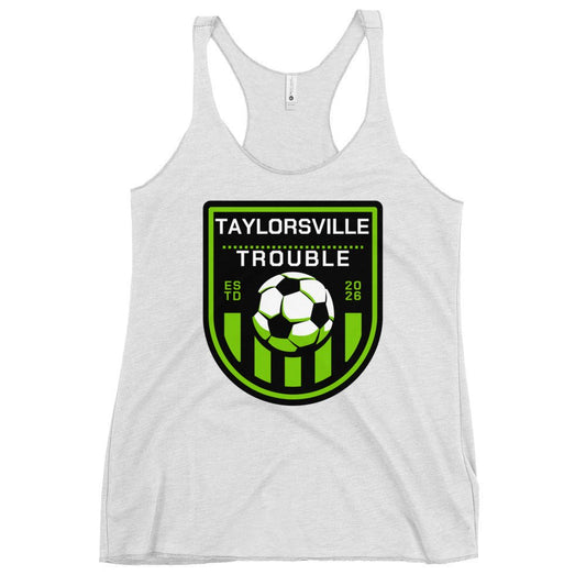 Performance | Thin Racerback Tank Top | Taylorsville Trouble | Shield Logo