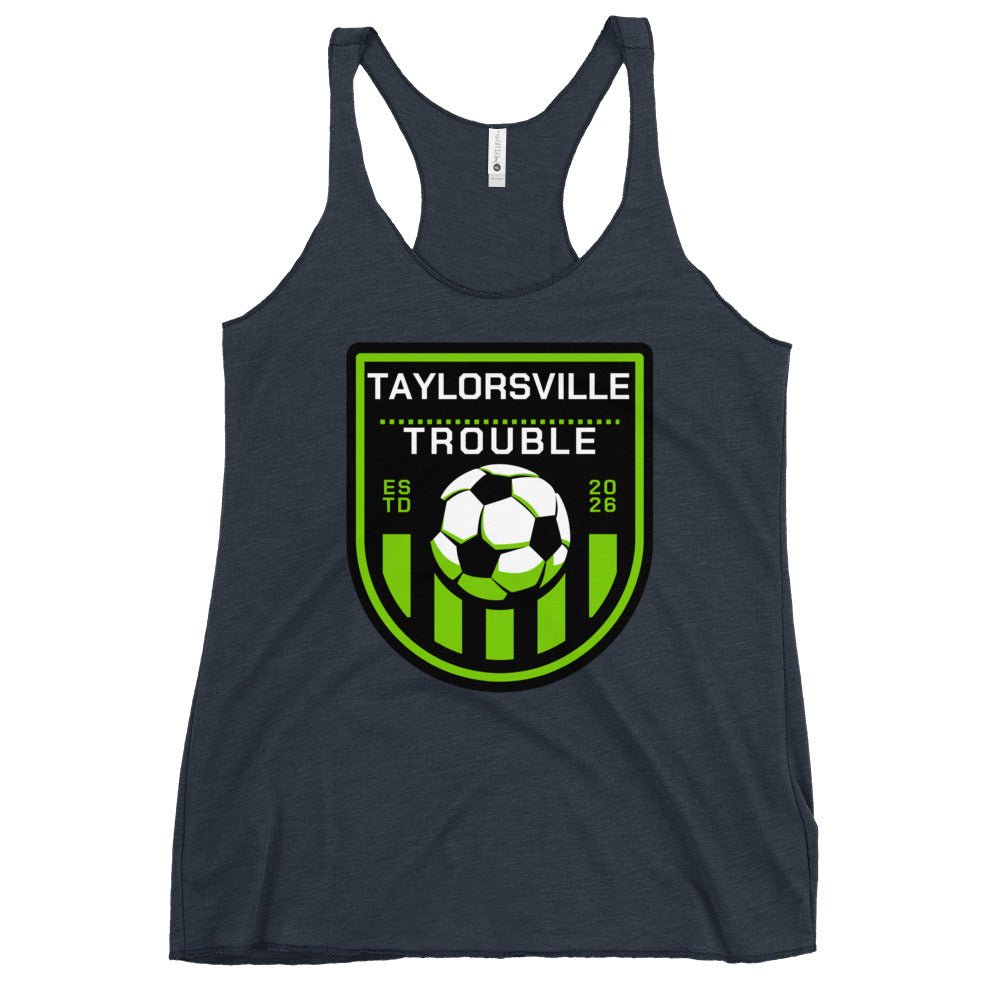 Performance | Thin Racerback Tank Top | Taylorsville Trouble | Shield Logo