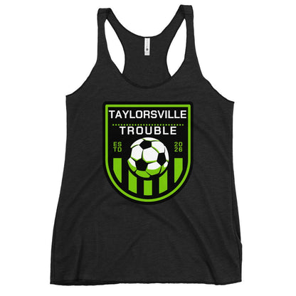 Performance | Thin Racerback Tank Top | Taylorsville Trouble | Shield Logo