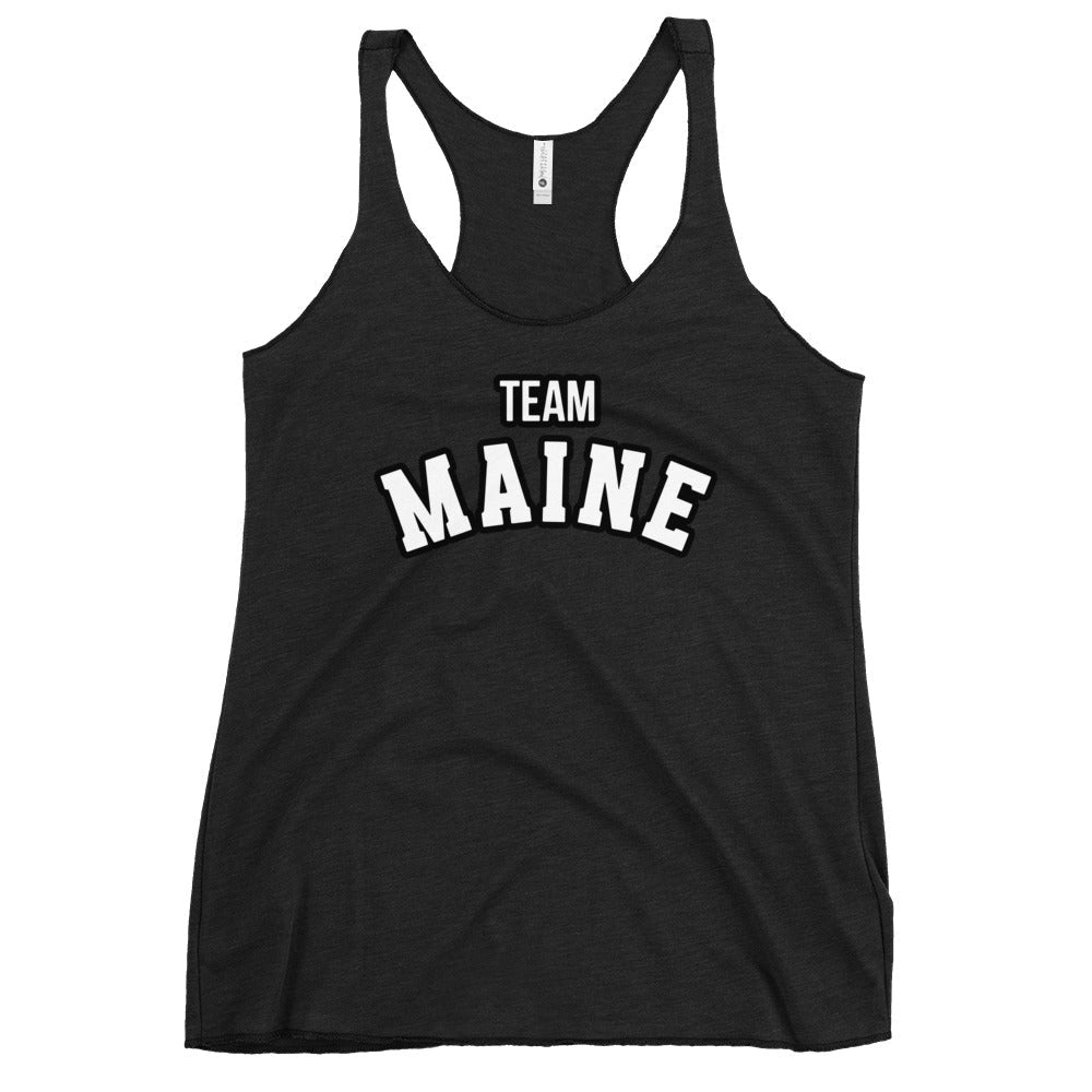 Performance | Thin Racerback Tank Top | Team Maine | Arch Mark Logo