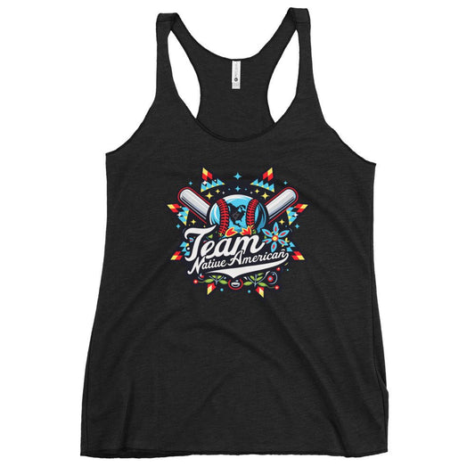 Performance | Thin Racerback Tank Top | Team Native American | Tribal Emblem Logo