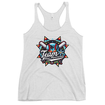 Performance | Thin Racerback Tank Top | Team Native American | Tribal Emblem Logo