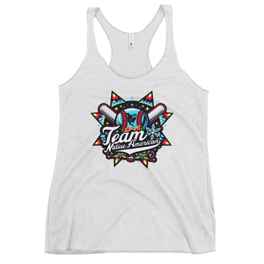 Performance | Thin Racerback Tank Top | Team Native American | Tribal Emblem Logo