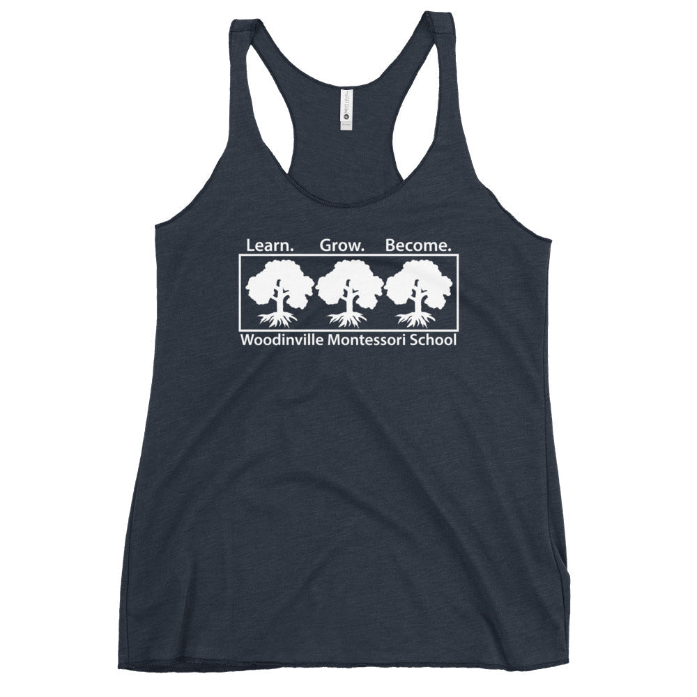 Performance | Thin Racerback Tank Top | TEST WMS Store | White Logo Logo