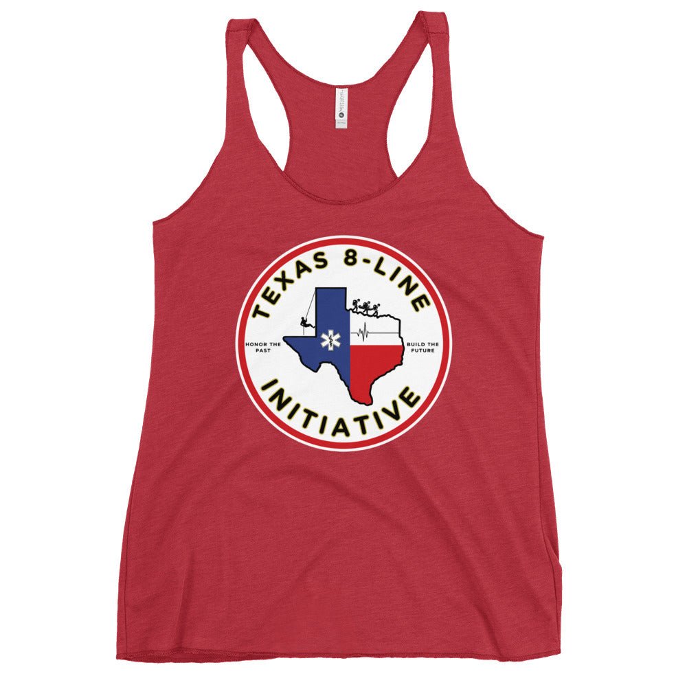 Performance | Thin Racerback Tank Top | Texas 8 - Line Initiative | Badge Logo