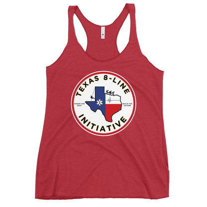 Performance | Thin Racerback Tank Top | Texas 8 - Line Initiative | Badge Logo