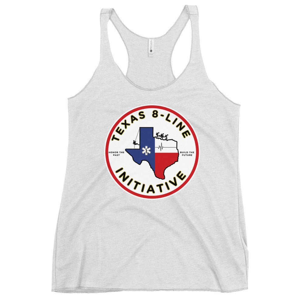 Performance | Thin Racerback Tank Top | Texas 8 - Line Initiative | Badge Logo